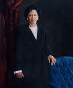 Portrait painting of Dr. Jacquelyn Belcher