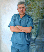 Portrait painting of Dr. Papadopoulos