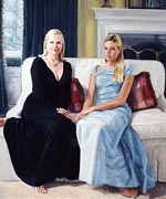 Portrait painting of Cynthia Reid and Kristen