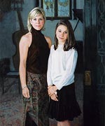 Portrait painting of Susan and Kendal Selverian