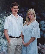 Portrait painting of Olivia and Andrew